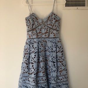 Self portrait dress, blue, size 4